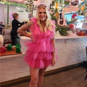 Pink tutu like dress